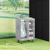 vidaXL Golf Cabinet with Wheel Plain Concrete Grey 65 x 45 x 98 cm
