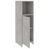 vidaXL 4 Piece Bathroom Furniture Set Concrete Grey Engineered Wood