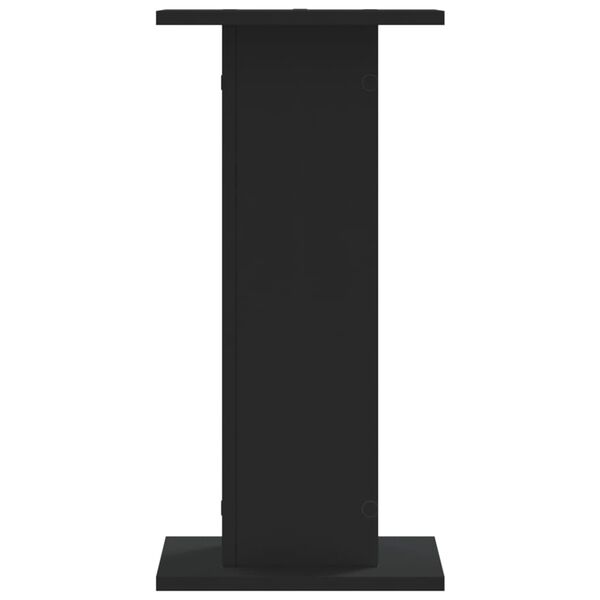 vidaXL Speaker Stands 2 pcs Black 30x30x60 cm Engineered Wood