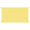 vidaXL Sun Shade Sail Yellow and White 7 x 4 m 100% Polyester Oxford
