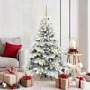 vidaXL Artificial Christmas Tree with 150 LEDs White 150 cm PE and PVC