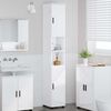 vidaXL Bathroom Cabinet with Storage High Gloss White 30 x 35 x 192 cm