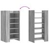 vidaXL Shoe Cabinet Grey Sonoma 52x37.5x100 cm Engineered Wood