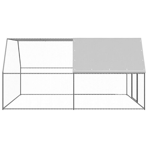vidaXL Chicken Cage 3x4x2 m Galvanised Steel