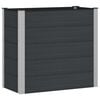 vidaXL Garden Raised Bed Black 100 x 50 x 91 cm WPC and Aluminium