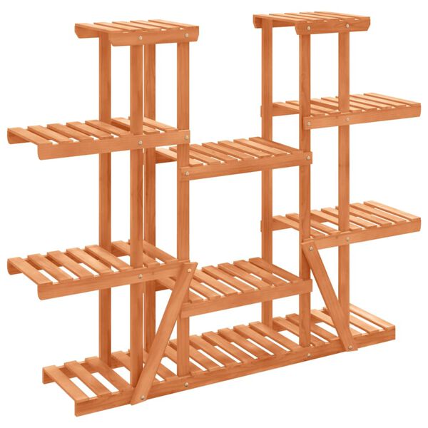 vidaXL Flower Stand 110x25x110.5 cm Solid Wood Fir