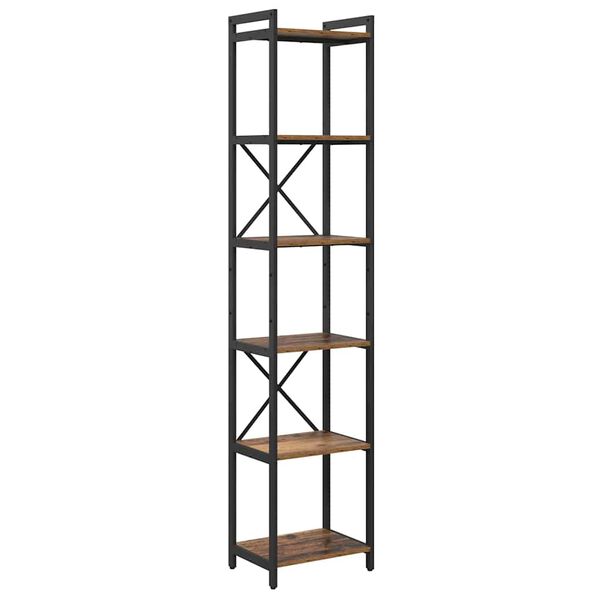 vidaXL Bookshelf Old wood 40 x 30 x 189.5 cm Engineered Wood