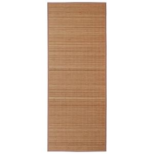 Rectangular Brown Bamboo Rug 150 x 200 cm