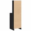 vidaXL Highboard Black Oak 40 x 40.5 x 135 cm Engineered Wood