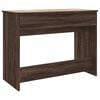 vidaXL Dressing Table with Mirror Brown Oak 100x45x76 cm