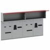 vidaXL Tool Cabinet Set with Shelf 6 pcs Red Powder-Coated Steel