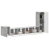 vidaXL TV Cabinet Set Wall-mounted 3 pcs Concrete Grey Engineered Wood