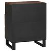 vidaXL Bedside Cabinet Walnut 50 x 33 x 62 cm Solid Acacia wood