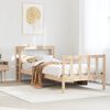 vidaXL Bed Frame without Mattress 100x200 cm Solid Wood Pine