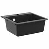 vidaXL Sink Black 470 x 440 mm Granite