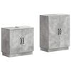 vidaXL 2 Piece Bathroom Cabinet Set HOORN Concrete Grey