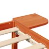 vidaXL Bed Frame Wax Brown 200 x 200 cm Solid Pine Wood
