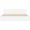 vidaXL Bed Frame without Mattress White 160x200 cm