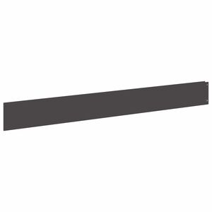 vidaXL Lawn Edging 10 pcs 100 x 12 cm Steel Black