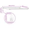 vidaXL Awning Retractable White 4.5 x 3 m Polyester and metal