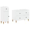 vidaXL 2 Piece Bathroom Cabinet Set ALKMAAR High Gloss White