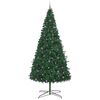 vidaXL Christmas Tree with Decorative String Lights Green 400 cm PVC