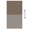 vidaXL Roller Blind Blackout Coffee 125x230 cm Fabric Width 121.6 cm Polyester