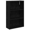 vidaXL Bathroom Wall Cabinet Black Oak 40 x 16 x 62.5 cm