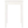 vidaXL Dining Table White 55x55x75 cm Solid Wood Pine