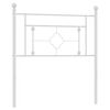 vidaXL Metal Headboard White 100 cm