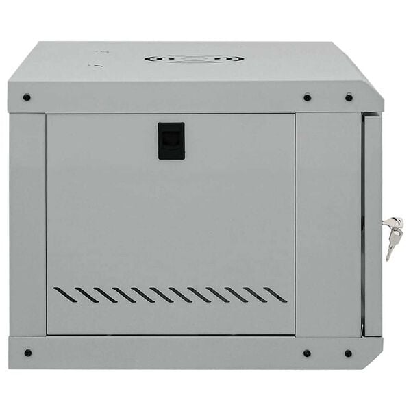 vidaXL Network Cabinet with Storage Grey 53 x 45 x 30 cm Steel