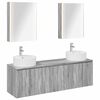 vidaXL Bathroom Cabinet Set 5 pcs Grey Sonoma Engineered Wood