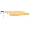vidaXL Manual Awning Frame with LEDs Sand 5 x 3 m