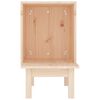 vidaXL Cat House 60x36x60 cm Solid Wood Pine
