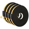 vidaXL Self-adhesive Foam Tape 4 pcs Black 20mm x 5m CR Foam
