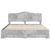 vidaXL Bed Frame Concrete Grey 180 x 200 cm Engineered Wood