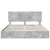 vidaXL Storage Bed Concrete Grey 180 x 200 cm Engineered Wood