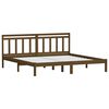 vidaXL Bed Frame without Mattress Honey Brown Solid Wood 200x200 cm (810040+814117)