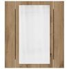 vidaXL LED Bathroom Mirror Cabinet Artisan Oak 40x12x45 cm Engineered Wood