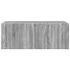 vidaXL TV Wall Cabinet Grey Sonoma 78.5 x 31 x 29.5 cm Engineered Wood