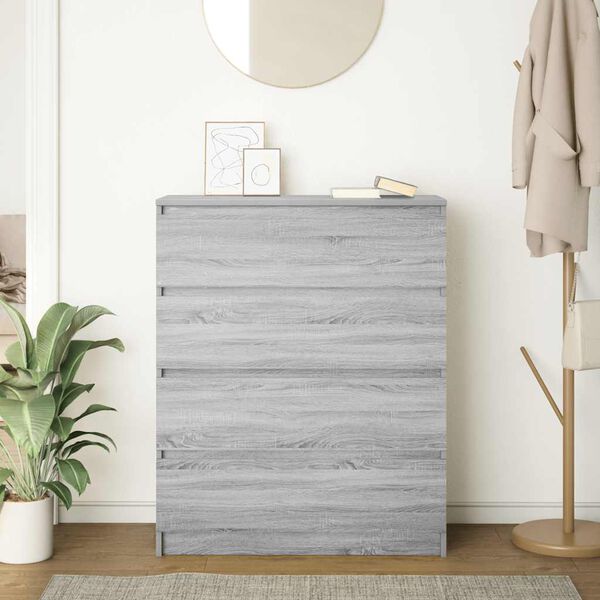 vidaXL Sideboard Grey Sonoma 80x35x99 cm Engineered Wood