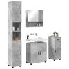 vidaXL Bathroom Furniture Set with Drawer 4 pcs Concrete Grey