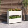 vidaXL Planter White 77x25x66 cm Solid Wood Pine