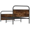 vidaXL Bed Frame Without Mattress 90x200 cm Smoked Oak Engineered Wood