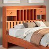 vidaXL Headboard with Storage Wax Brown 120 cm Solid Wood Pine