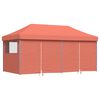 vidaXL Party Tent Folding Terracotta 292 x 580 x 315 cm Oxford Fabric