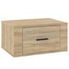 vidaXL Wall-mounted Bedside Cabinets 2 pcs Sonoma Oak 50x36x25 cm