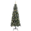 vidaXL Artificial Christmas Tree with 300 LEDs with Stand Green 210 cm