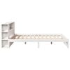 vidaXL Bookcase Bed without Mattress White 140x190cm Solid Wood Pine
