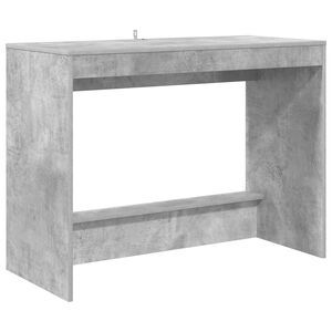 vidaXL Bed Desk Concrete Grey Engineered Wood 100 x 45 x 75 cm
